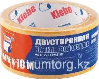 Лента клеящая двусторонняя, 38 х 10, на тканевой основе