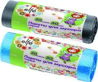 Пакеты для мусора 60 л*50 шт серые, Elfe